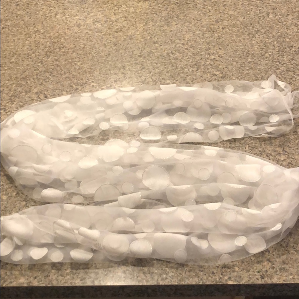 Scarf with Silver Glitter